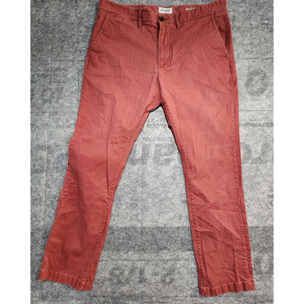 Goodfellows' & Co Pants Men's‎ 36x30 Red chino Hennepin Regular Straight Stretch
